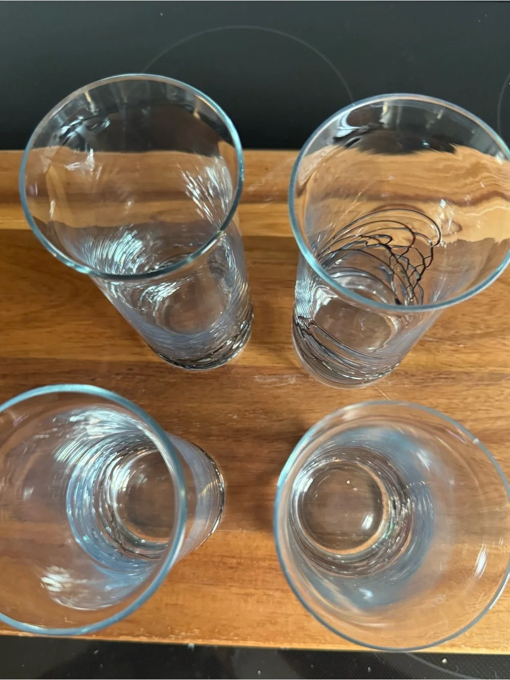 Set of 4 Luminescence Milano Romania Stained-Glass Drinking Glasses